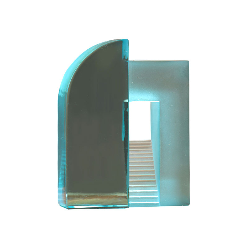 เครื่องประดับของเล่นจีนกระจกฝ้าสีฟ้าไล่ระดับสี