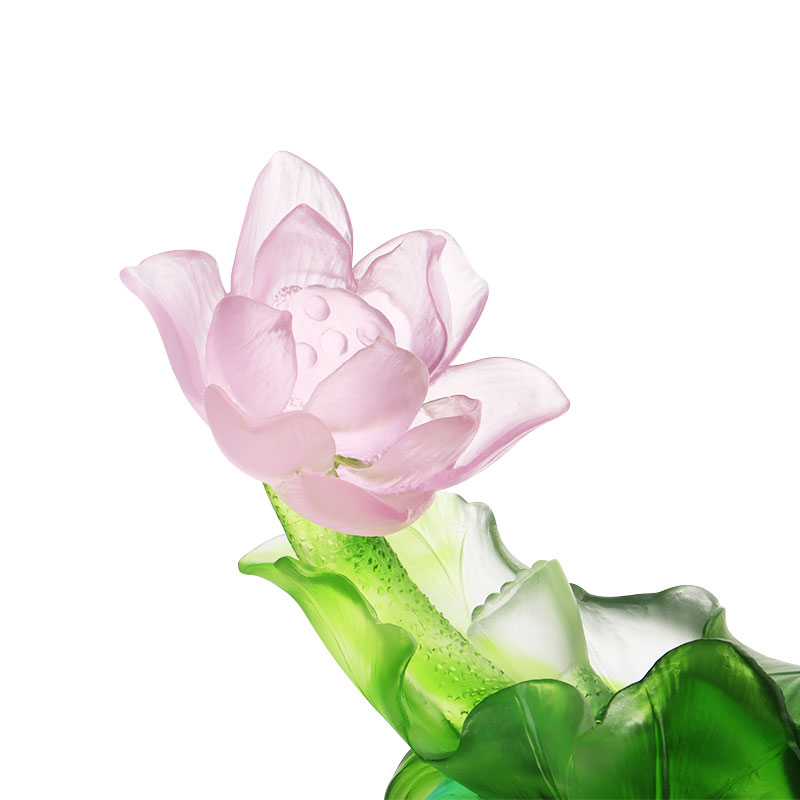 ชุดแจกันแก้วคริสตัลตกแต่งโถง Lotus Series