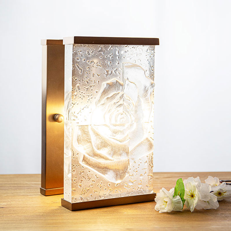 เครื่องประดับโคมไฟกระจกเคลือบสี่เหลี่ยม