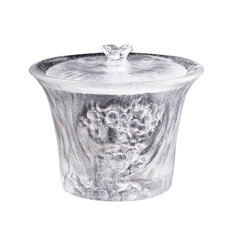 ชุดถ้วยชาใสพร้อมฝาปิด