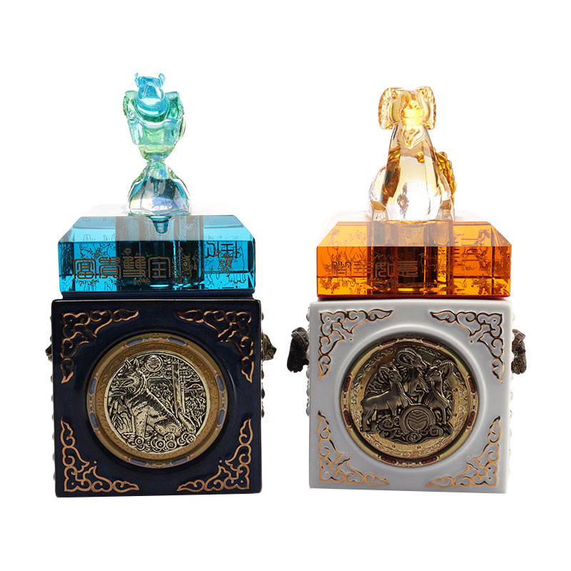 กวางสีฟ้า ฝาขวด เครื่องประดับตกแต่ง ขวดไวน์แก้ว เครื่องใช้