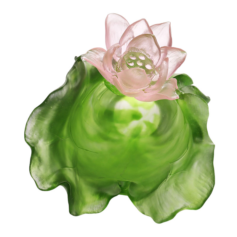 ชุดแจกันแก้วคริสตัลตกแต่งโถง Lotus Series