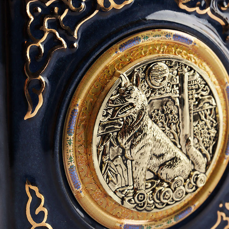 กวางสีฟ้า ฝาขวด เครื่องประดับตกแต่ง ขวดไวน์แก้ว เครื่องใช้