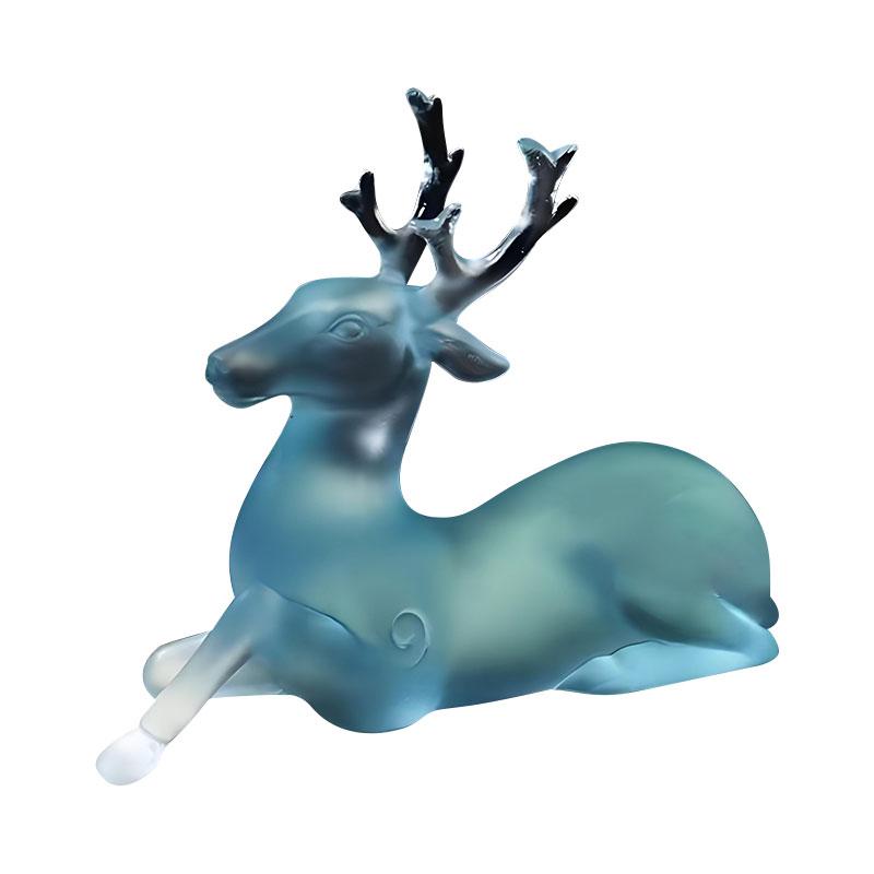 ที่ใส่แปรงรูปกวางแก้วสีฟ้า