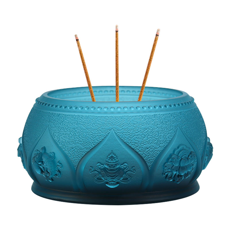 ฟ้าแปดสัญลักษณ์มงคลพุทธบูชาแก้วคริสตัลถวาย