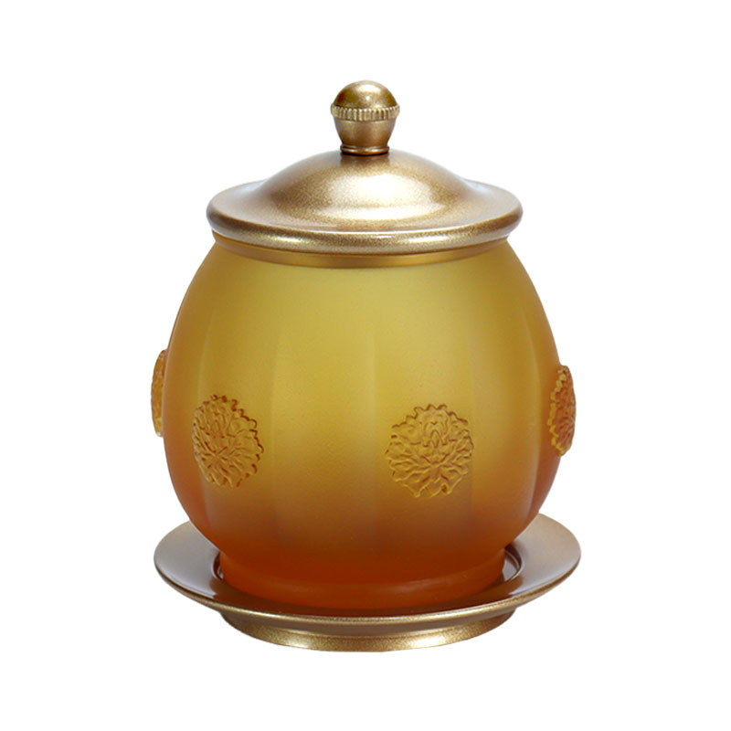 ชุดเครื่องบูชาแก้วทองคำรุ่น