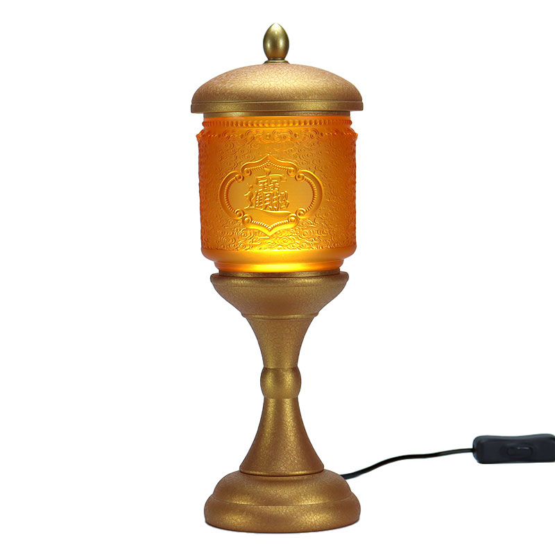 เครื่องแก้วสำหรับวัดพุทธเพื่อนำความมั่งคั่งและสมบัติ