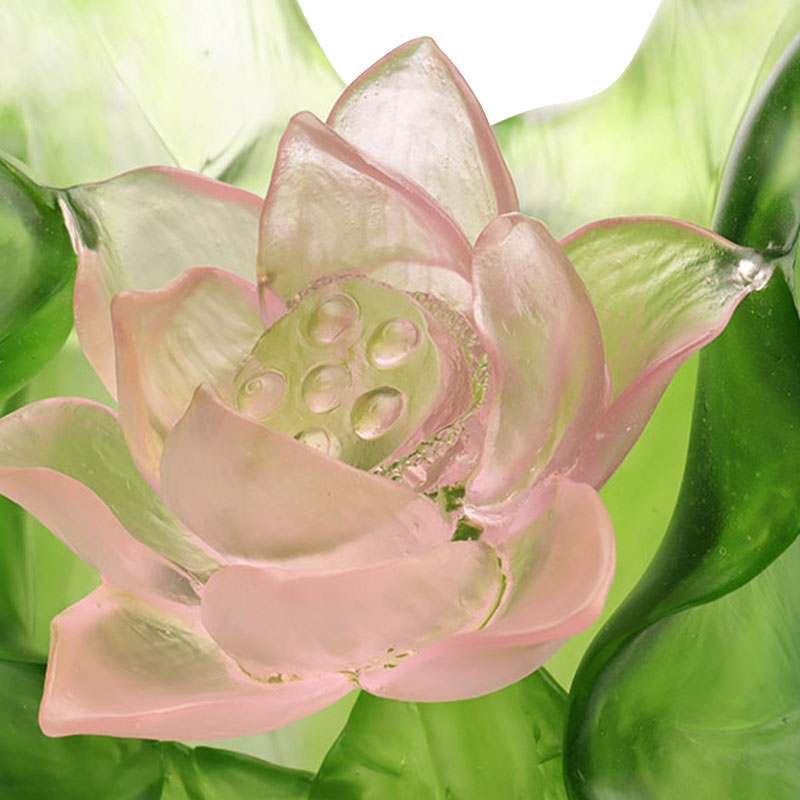 ชุดแจกันแก้วคริสตัลตกแต่งโถง Lotus Series