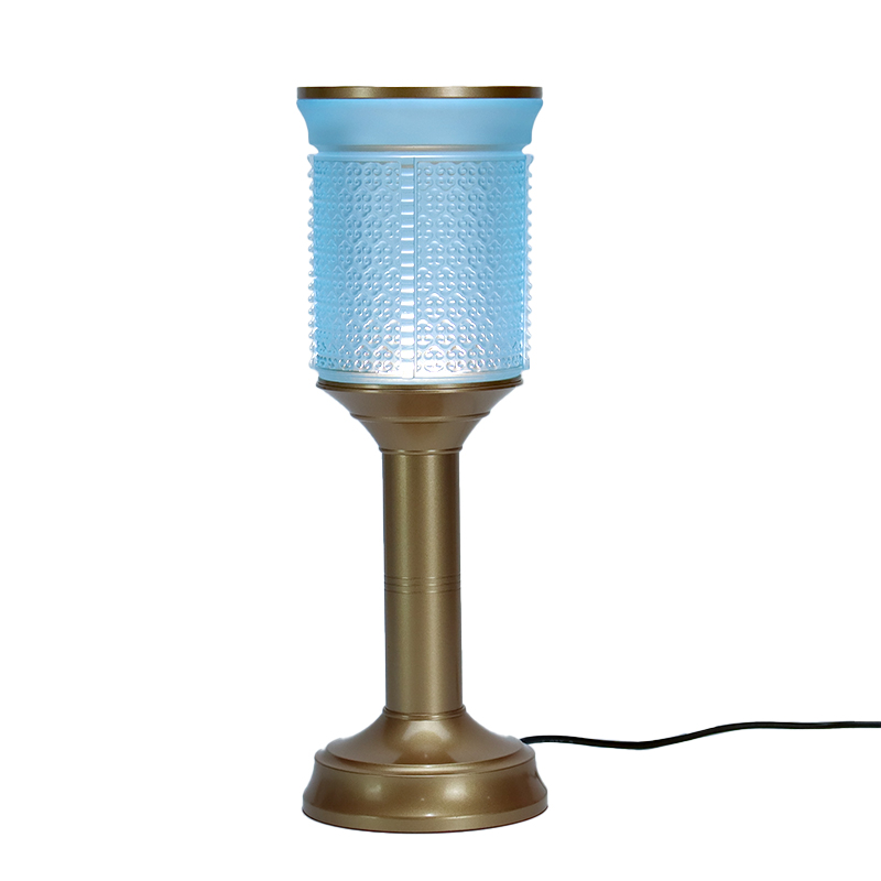 ชุดเครื่องบูชาแก้วรุ่ยอี้ สีฟ้าอ่อน