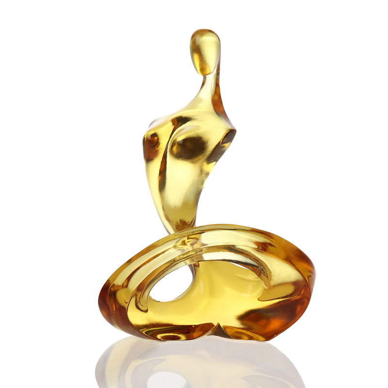 แก้วนามธรรม Tethys รูปเครื่องประดับศิลปะ