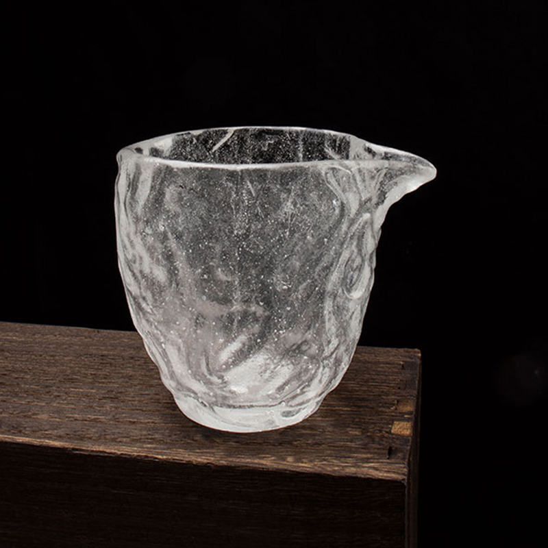 ชุดถ้วยชาแก้วใสลายฟองสำหรับใช้ในการประชุมโฮมออฟฟิศ